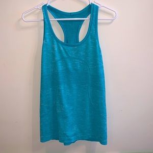 Lululemon Swiftly Tank Top, teal blue, size 8